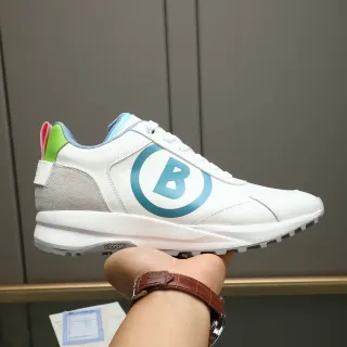 White Blue Low-Top Lace-Up Multi-Panel Upper Sneakers