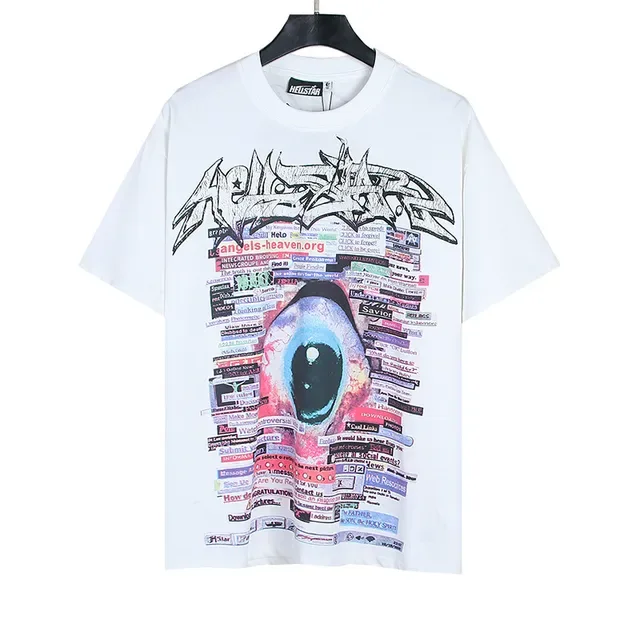 White Graphic-Print Oversized T-Shirt 2