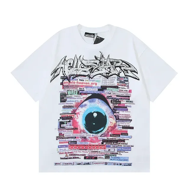 White Graphic-Print Oversized T-Shirt 5