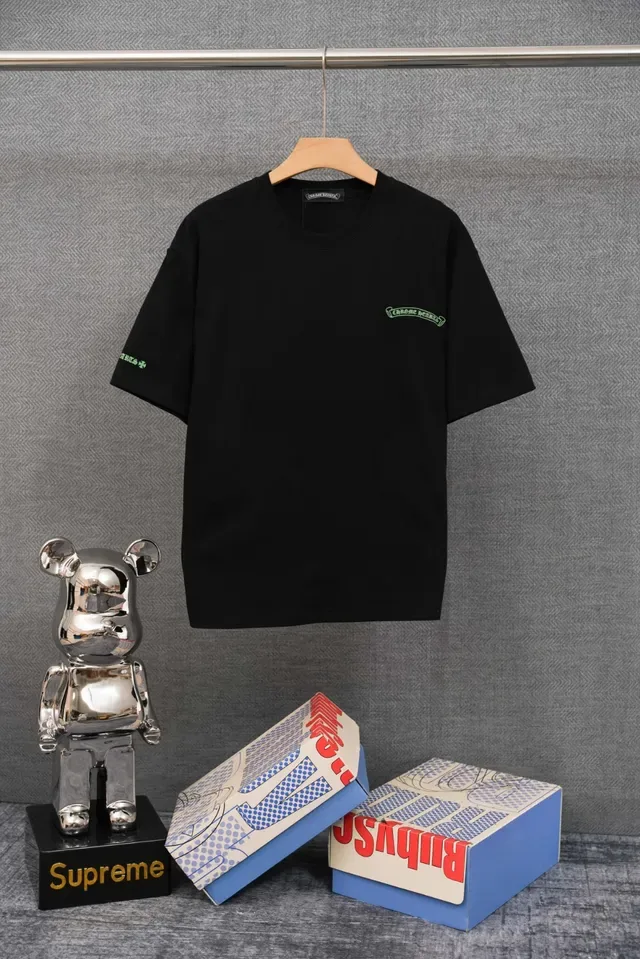 White Green Crew Neck Relaxed Fit T-Shirt 2