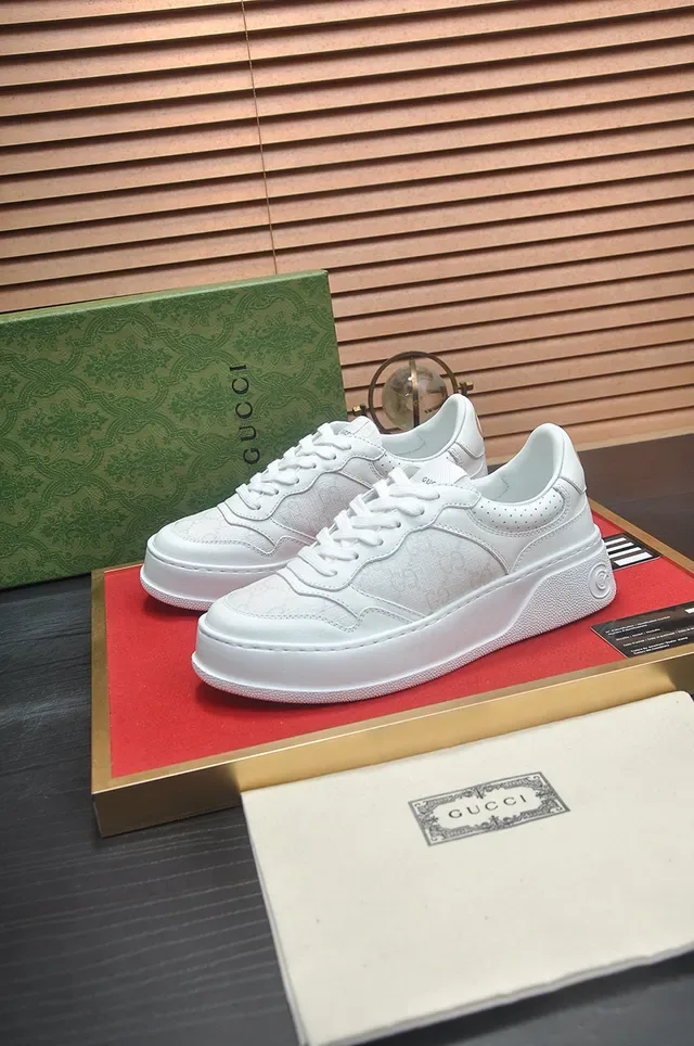 White Platform Sole Perforated Heel Tab Sneakers 4