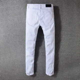 White Slim-Fit Denim Jeans