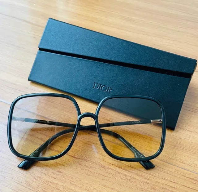 نظارات شمسية Gentle Monster أسود بني Oversized هندسية إطار مربع 7