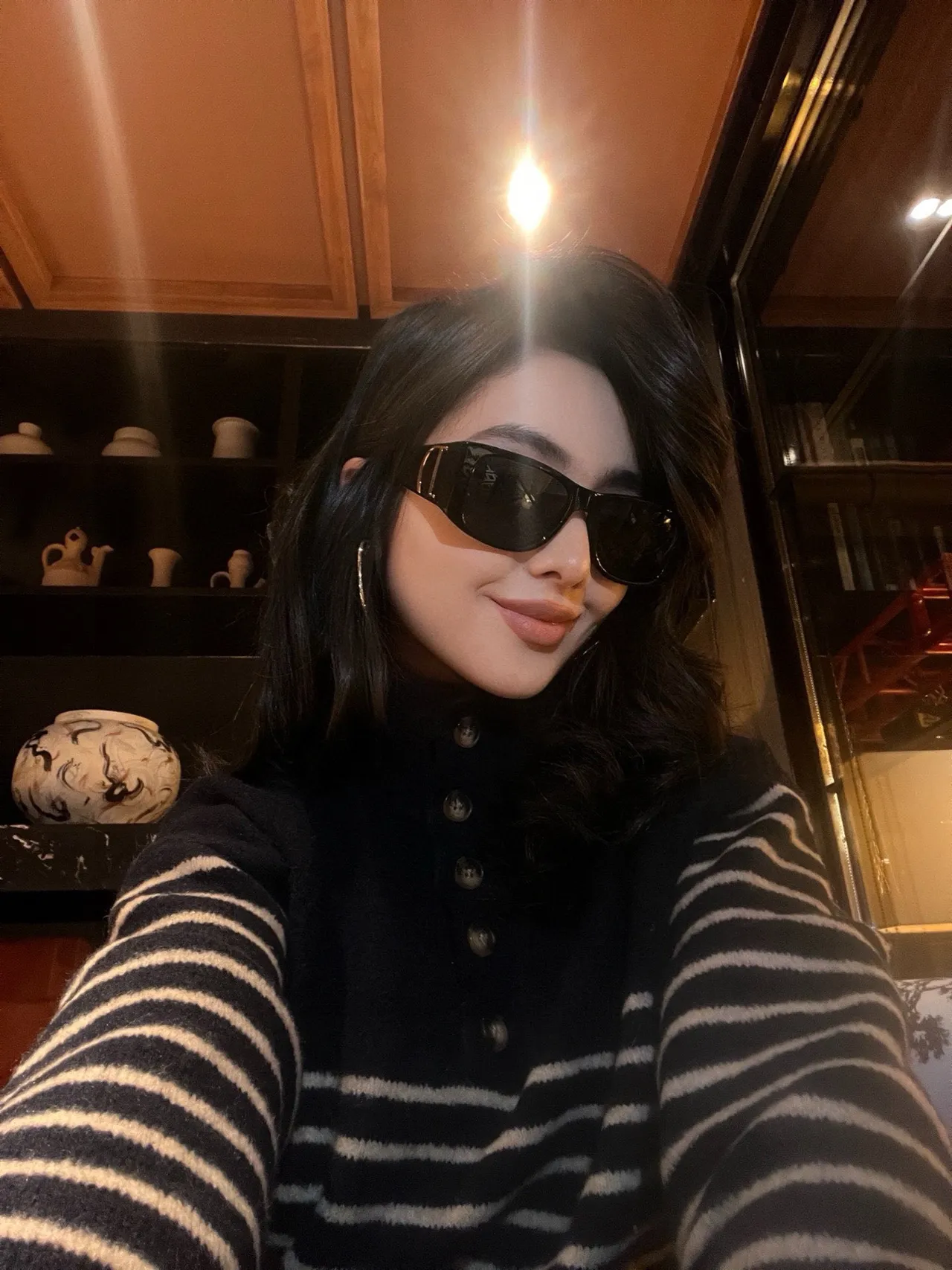 Gentle Monster Brown Beige Oversized Rectangular Acetate Frame Sunglasses 2