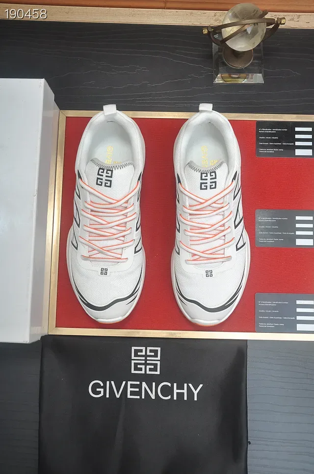 Givenchy City Sport Chaussures Lifestyle Blanches Noires Oranges 7