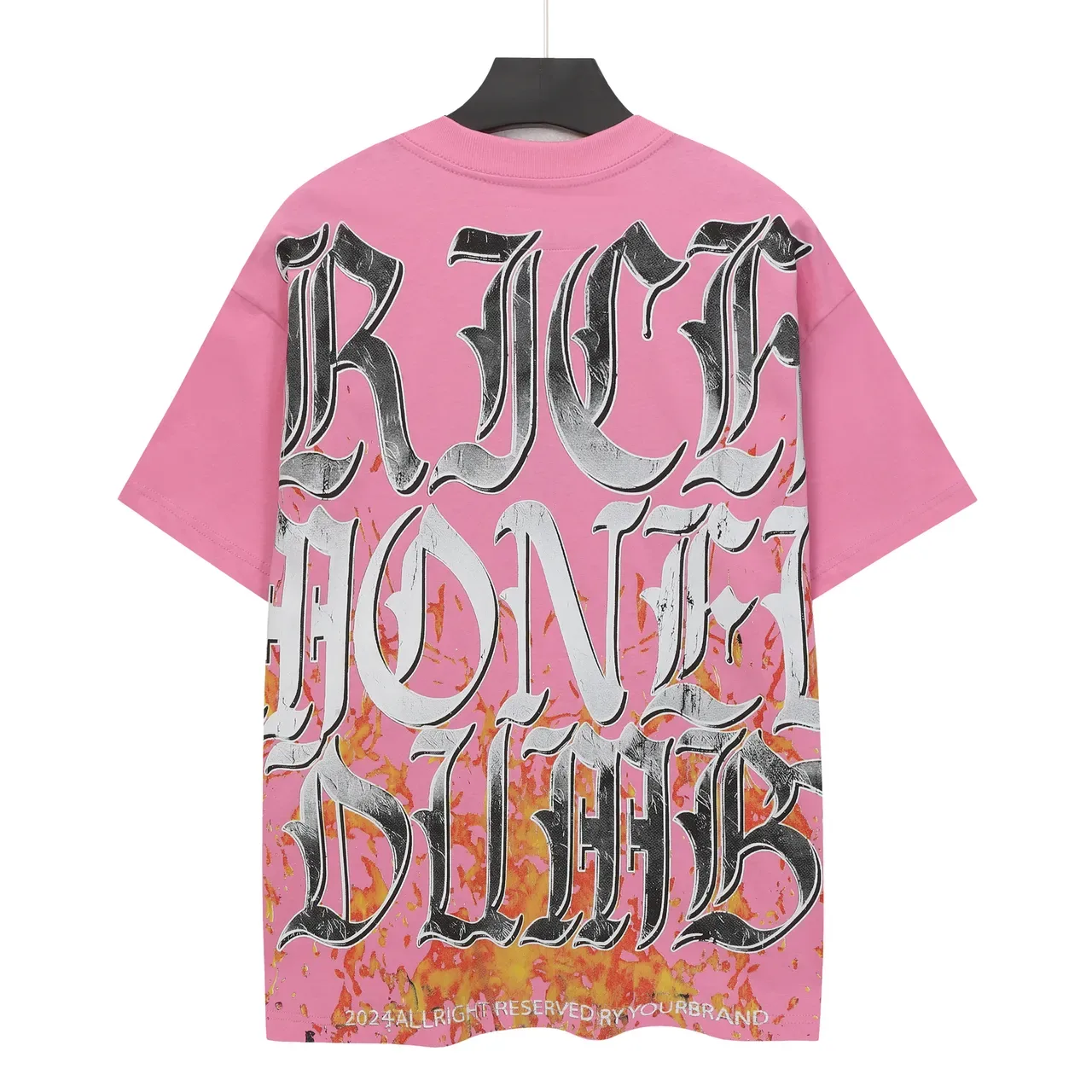 Godspeed Graphic Oversized Pink T-Shirt 3