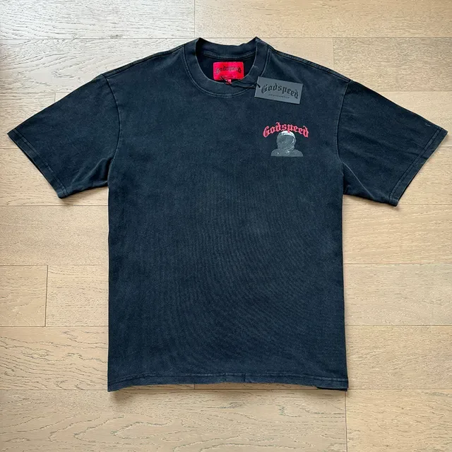 Godspeed Graphic Print Oversized Black T-Shirt 5