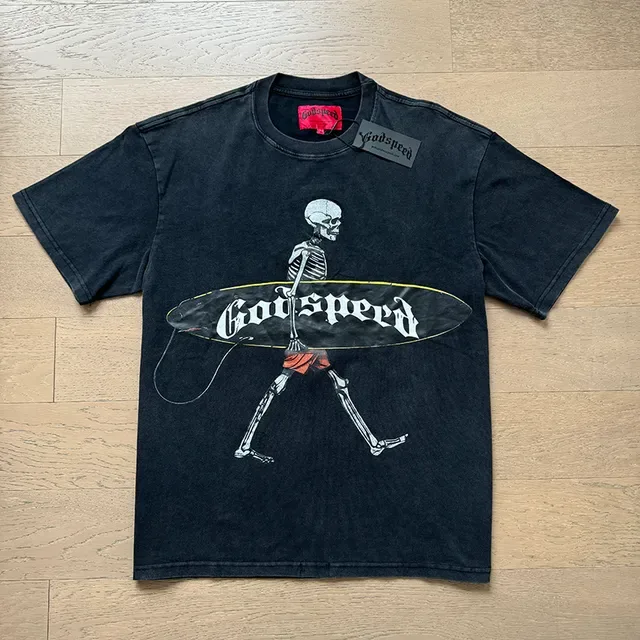 Godspeed Oversized Graphic Print Black T-Shirt 6