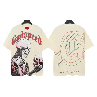 T-shirt oversize Godspeed imprimé graphique squelette
