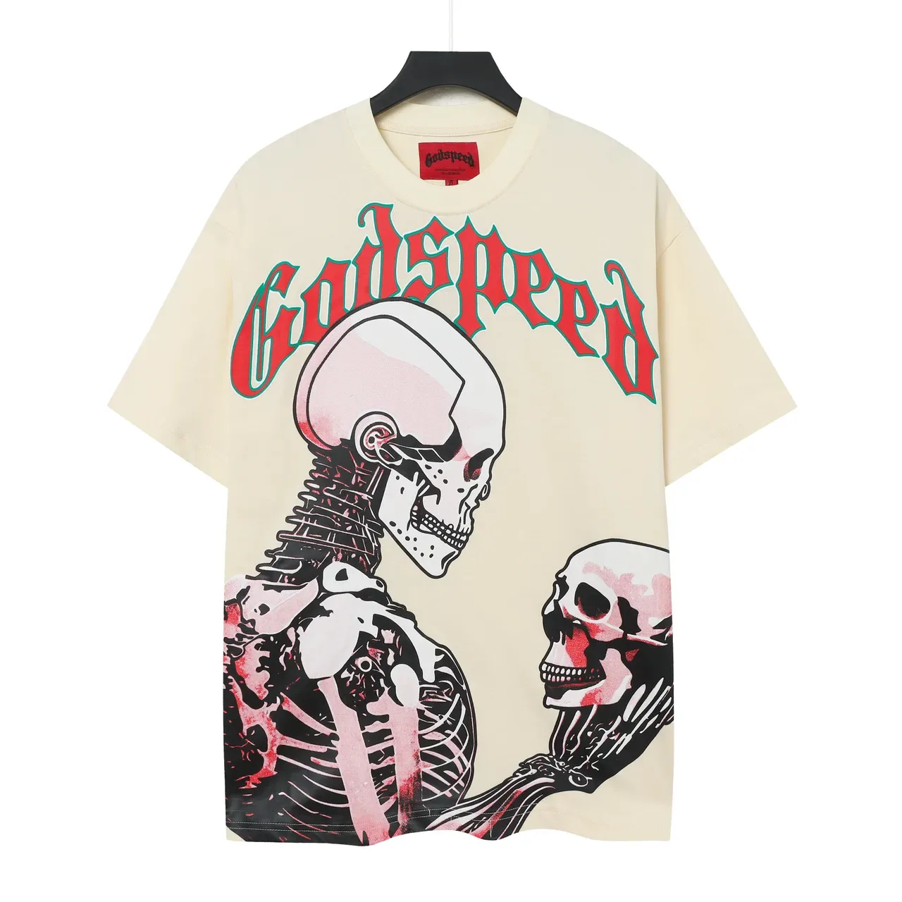 Godspeed Skeleton Graphic Print Oversized T-Shirt 2