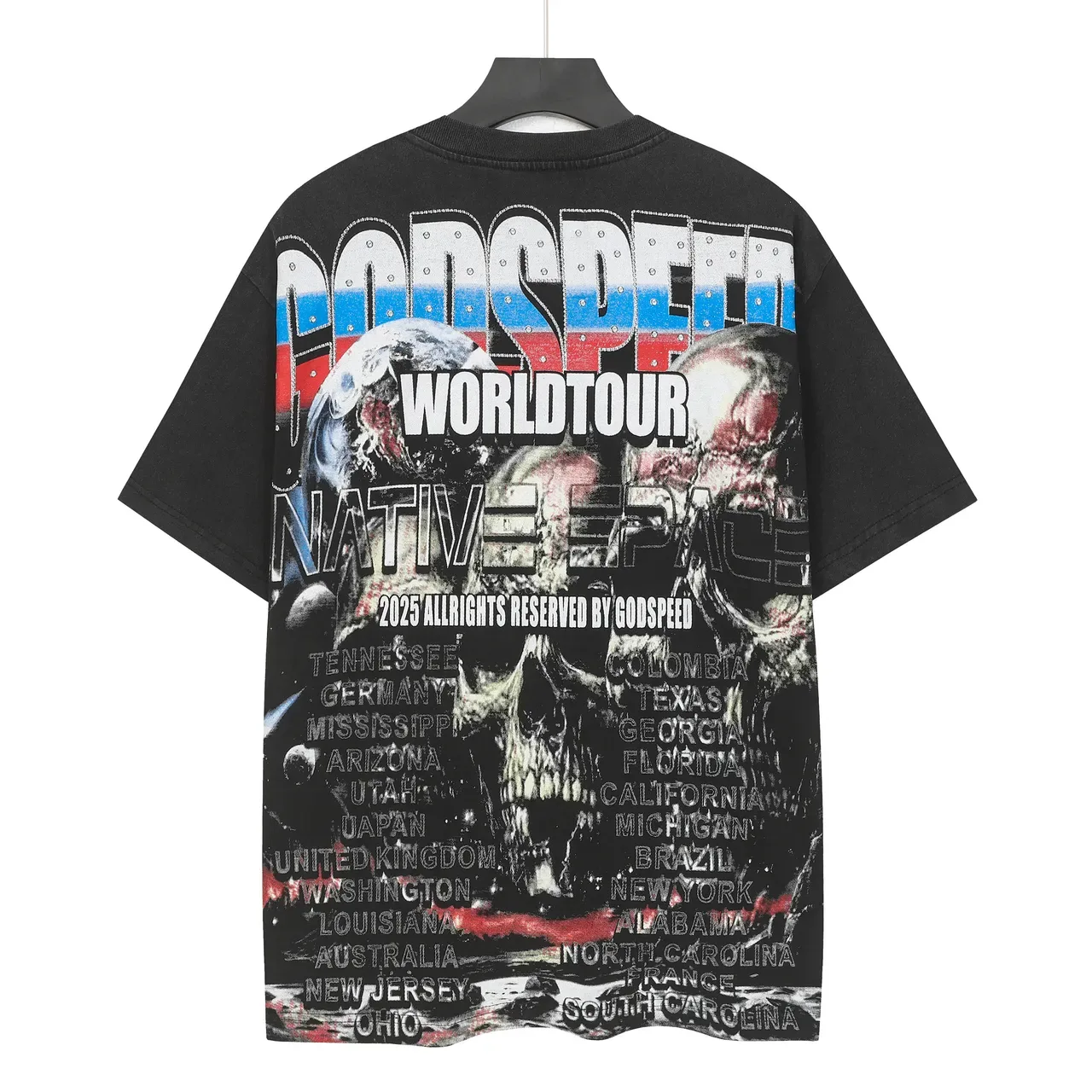 Godspeed World Tour Native Space Oversized Graphic T-Shirt 4