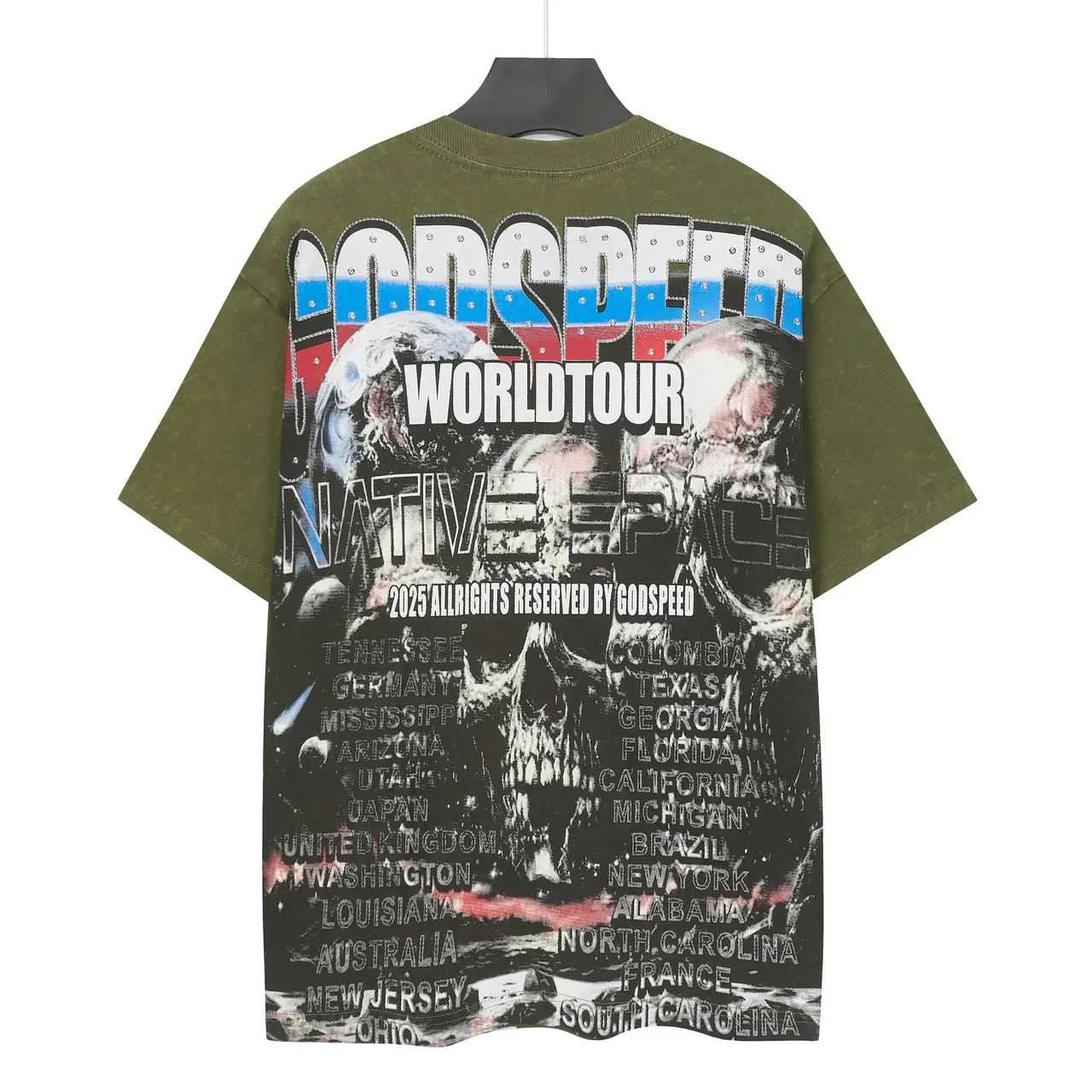 Godspeed World Tour Native Space Oversized Graphic T-Shirt 7