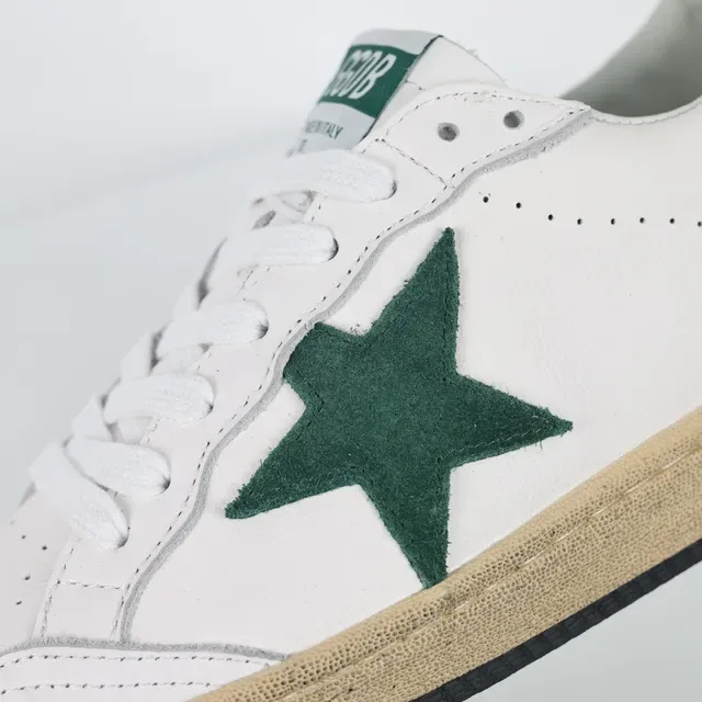 Golden Goose Ball Star সাদা সবুজ স্টার নীল হিল লাইফস্টাইল স্নিকার্স 6