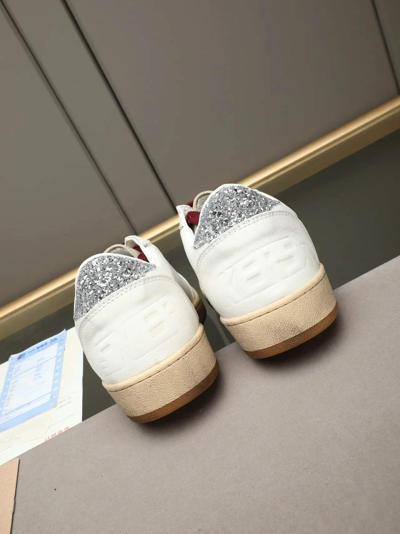 Sneakers lifestyle Golden Goose Ball Star blanc Leopard Star 3