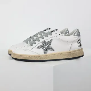 Golden Goose Super-Star tênis lifestyle com estrela de brilho branco