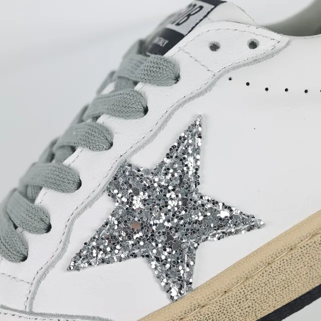 Golden Goose Super-Star حذاء أسلوب حياة نجم لامع أبيض 6