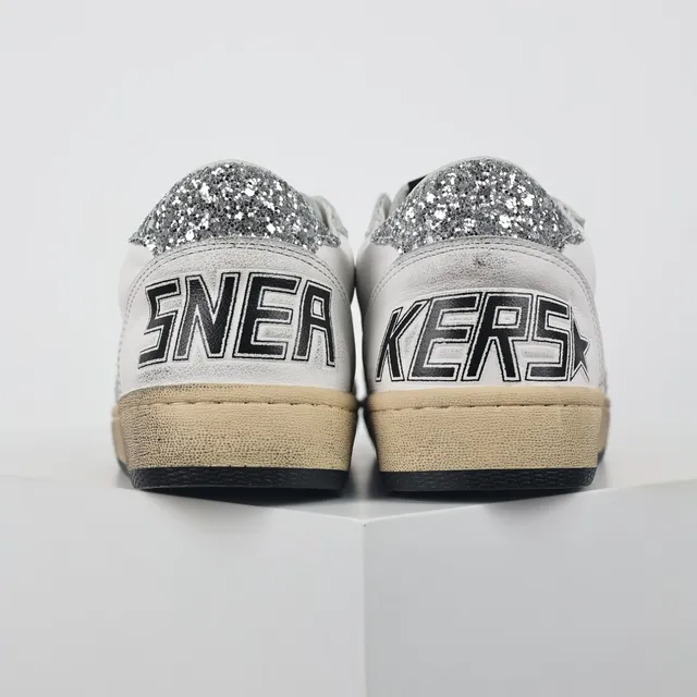 Golden Goose Super-Star حذاء أسلوب حياة نجم لامع أبيض 8