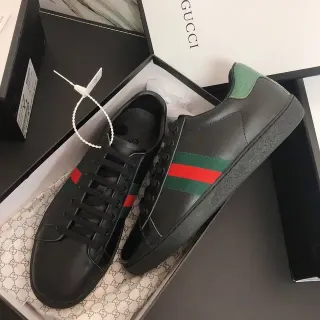 Gucci Ace negro verde rojo Web Stripe zapatillas lifestyle