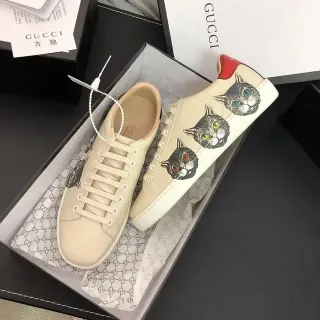 Gucci Ace estampado de gato Off-White zapatillas lifestyle