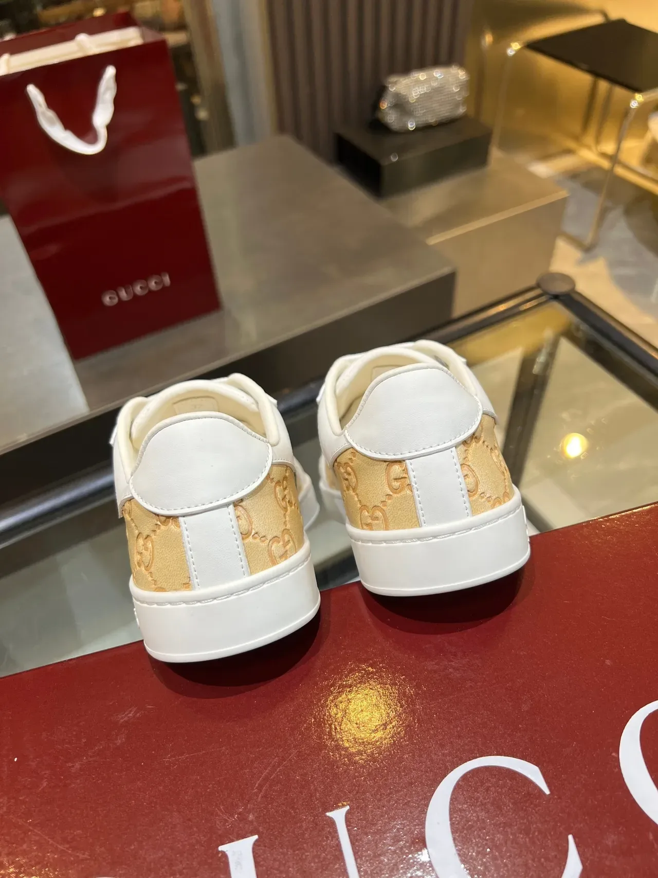Gucci Ace GG Monogram Web Stripe Lifestyle Sneakers 2