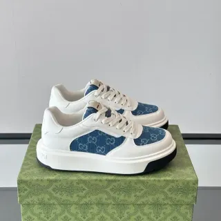 Gucci Ace 白蓝 GG Monogram 生活运动鞋
