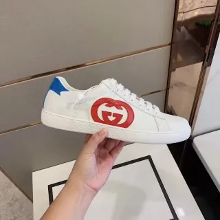 Gucci Ace Zapatillas Lifestyle Blancas Rojas Azules con Logo
