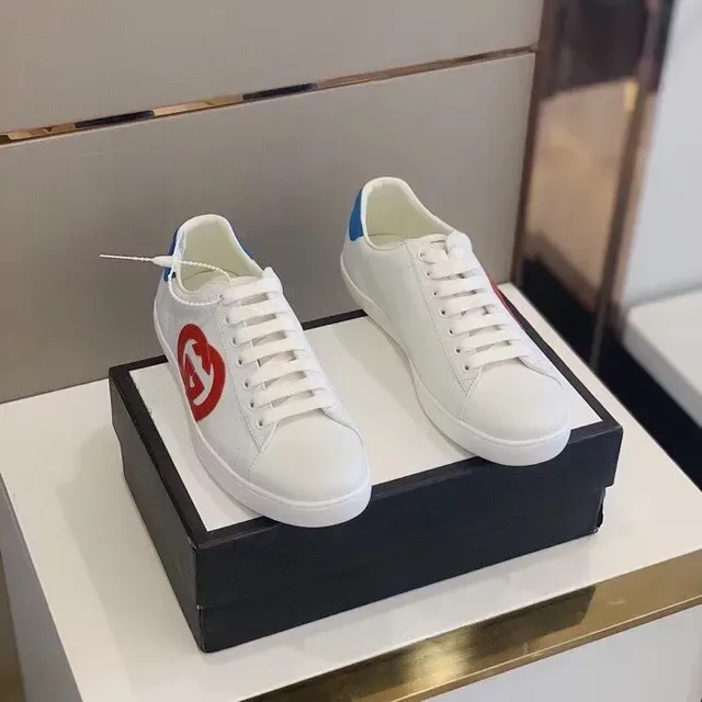 Gucci Ace White Red Blue Logo Lifestyle Sneakers 5