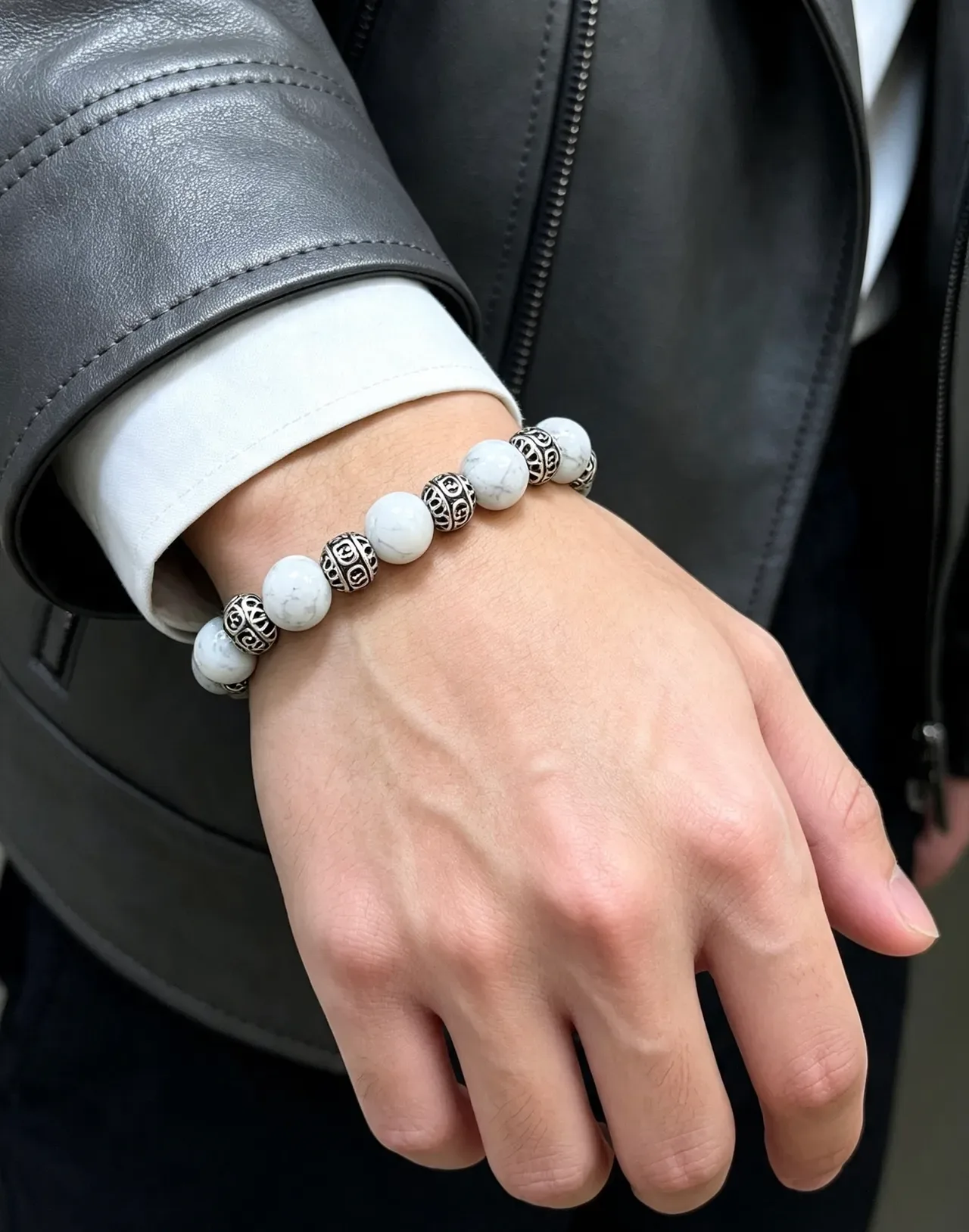 Gucci Beaded Marble and Interlocking G Bracelet 4