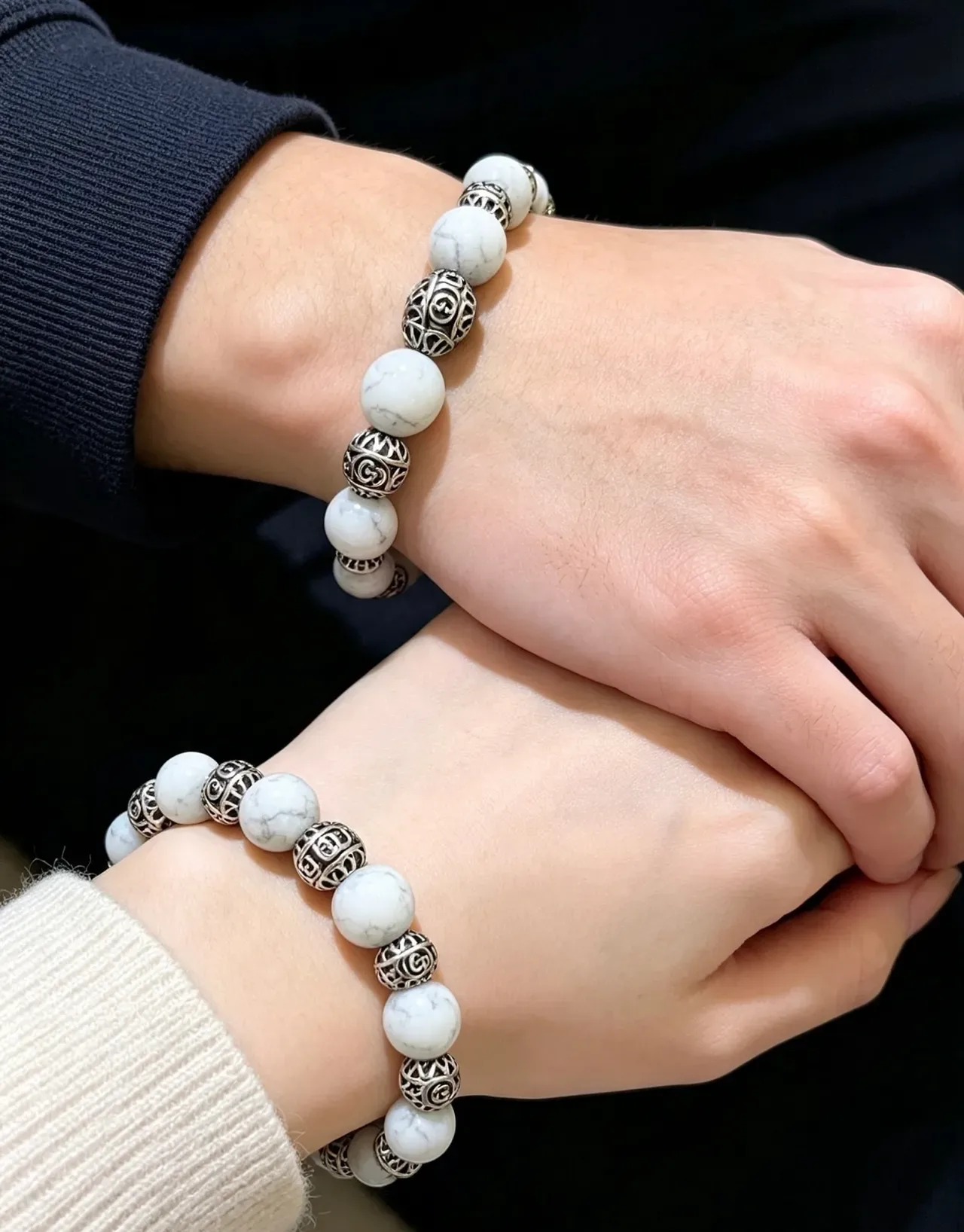 Gucci Beaded Marble and Interlocking G Bracelet 6