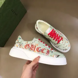 Gucci estampado floral logo bold plataforma lifestyle sneakers