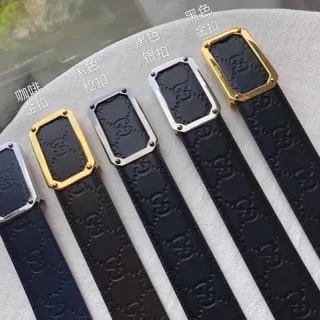 Gucci GG Marmont cinto de couro com monograma embossado