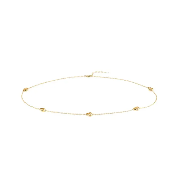 Gucci GG Marmont Gold White Chain Interlocking Motifs Bracelet 9