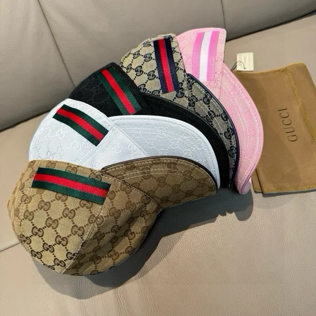Gucci GG Monogram Jacquard Web Stripe Baseball Cap 2