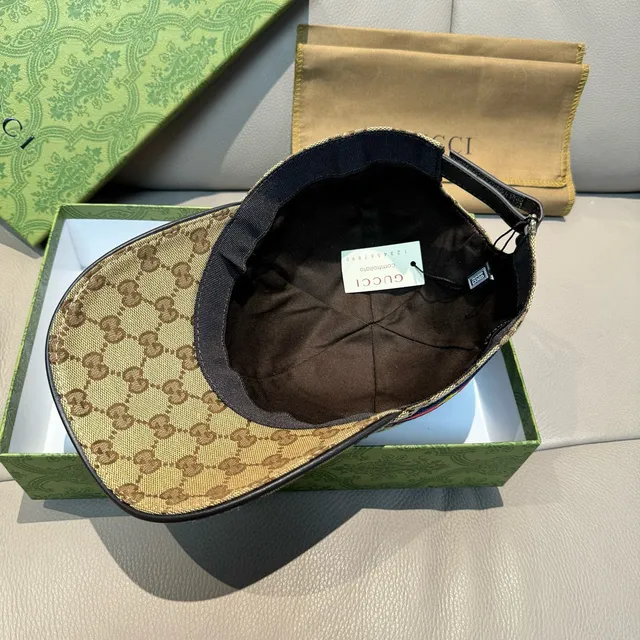 Gucci GG Monogram Web Bee बेसबॉल कैप 3