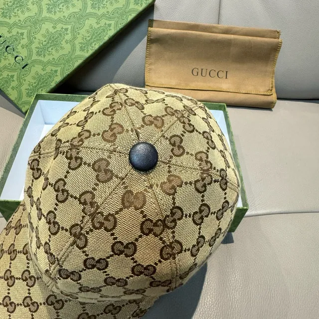 Gucci GG Monogram Web Bee बेसबॉल कैप 6