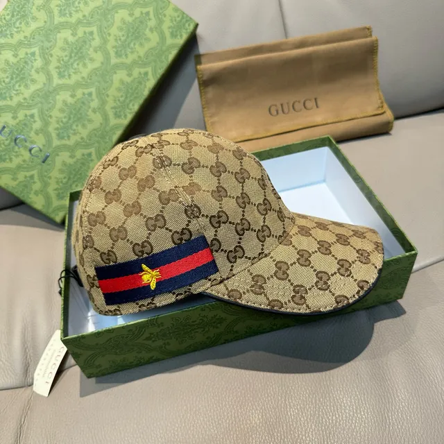 Gucci GG Monogram Web Bee बेसबॉल कैप 8