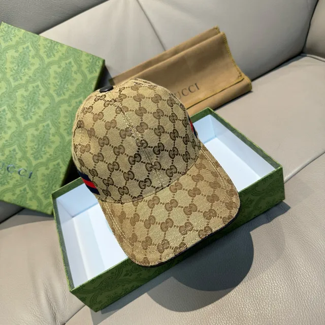 Gucci GG Monogram Web Bee बेसबॉल कैप 9