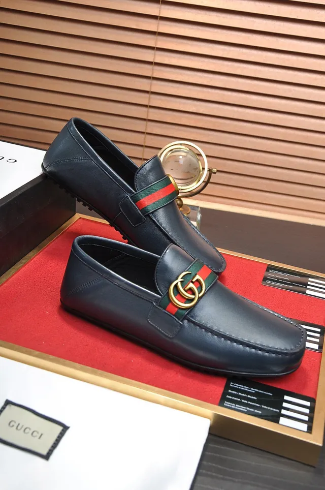 Gucci Horsebit 1955 Mocassim de Couro Preto com Tira de Tecido 5
