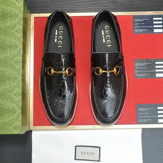 Gucci Horsebit 1955 কালো প্যাটেন্ট লেদার লুফার