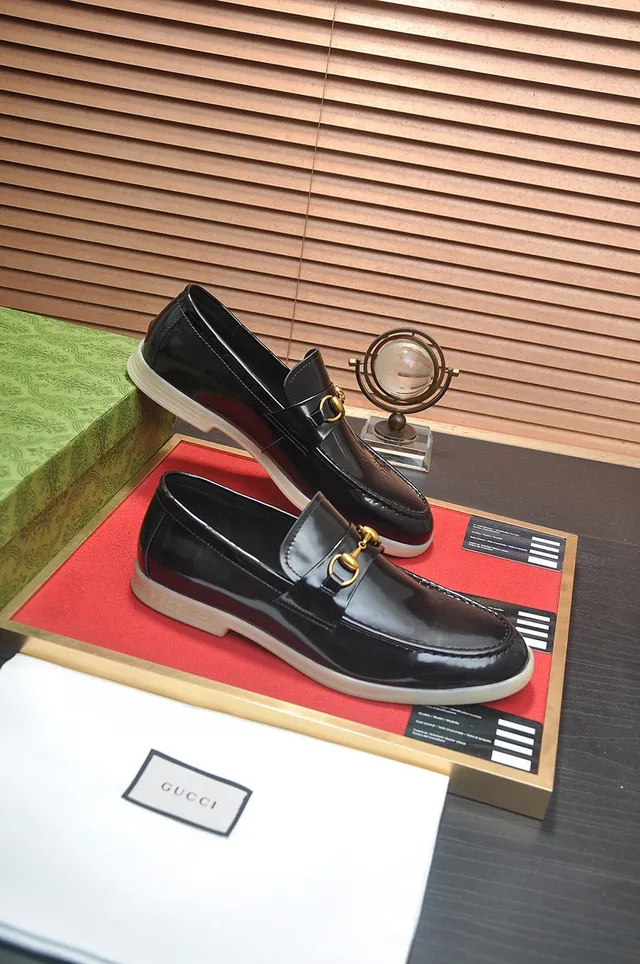 Gucci Horsebit 1955 Black Patent Leather Loafers 4