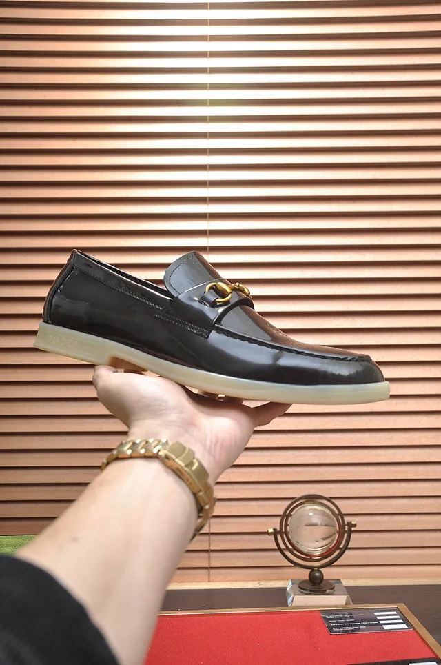 Gucci Horsebit 1955 Black Patent Leather Loafers 7