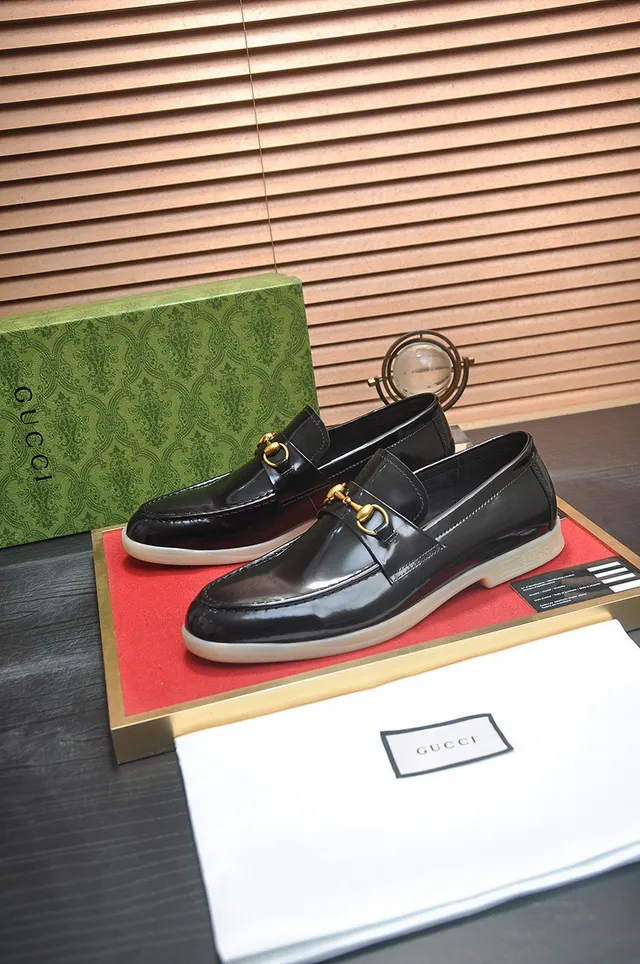 Gucci Horsebit 1955 Black Patent Leather Loafers 8