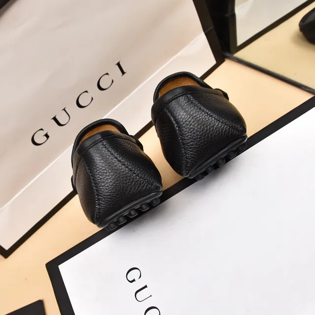 Gucci Horsebit 1955 Black Pebbled Leather Horsebit Loafers 2