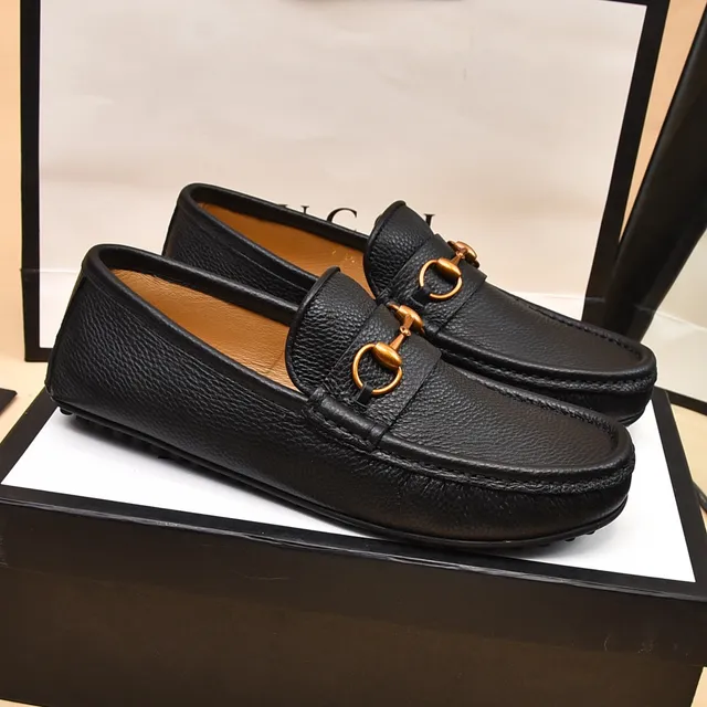 Gucci Horsebit 1955 Black Pebbled Leather Horsebit Loafers 8