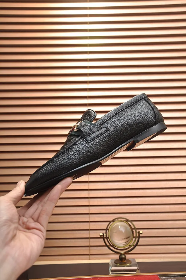 Gucci Horsebit 1955 مكاسين جلد أسود مقرمش 5