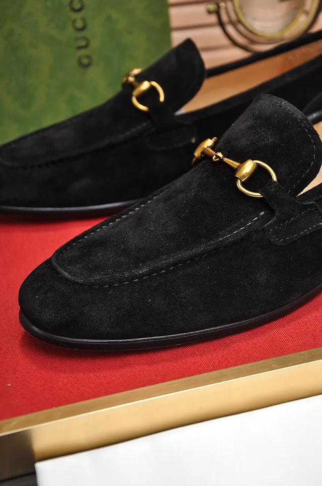 Gucci Horsebit 1955 Black Suede Loafers 3