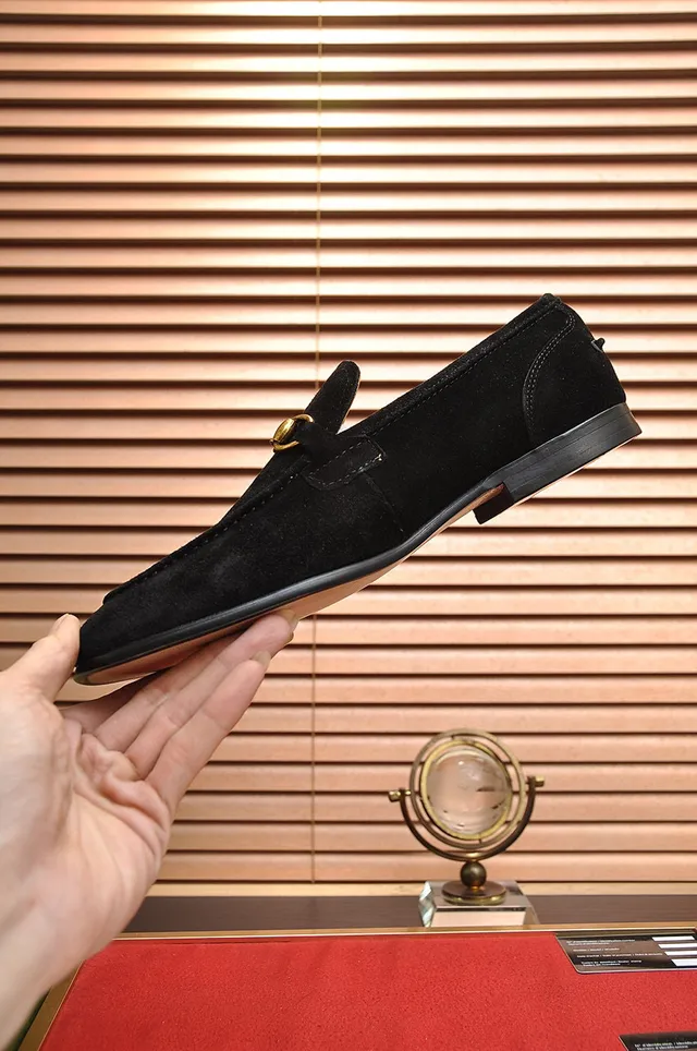 Gucci Horsebit 1955 Black Suede Loafers 4