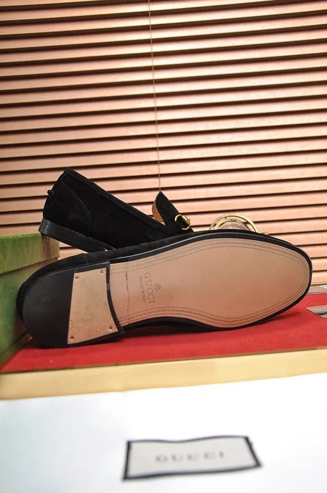 Gucci Horsebit 1955 Black Suede Loafers 5