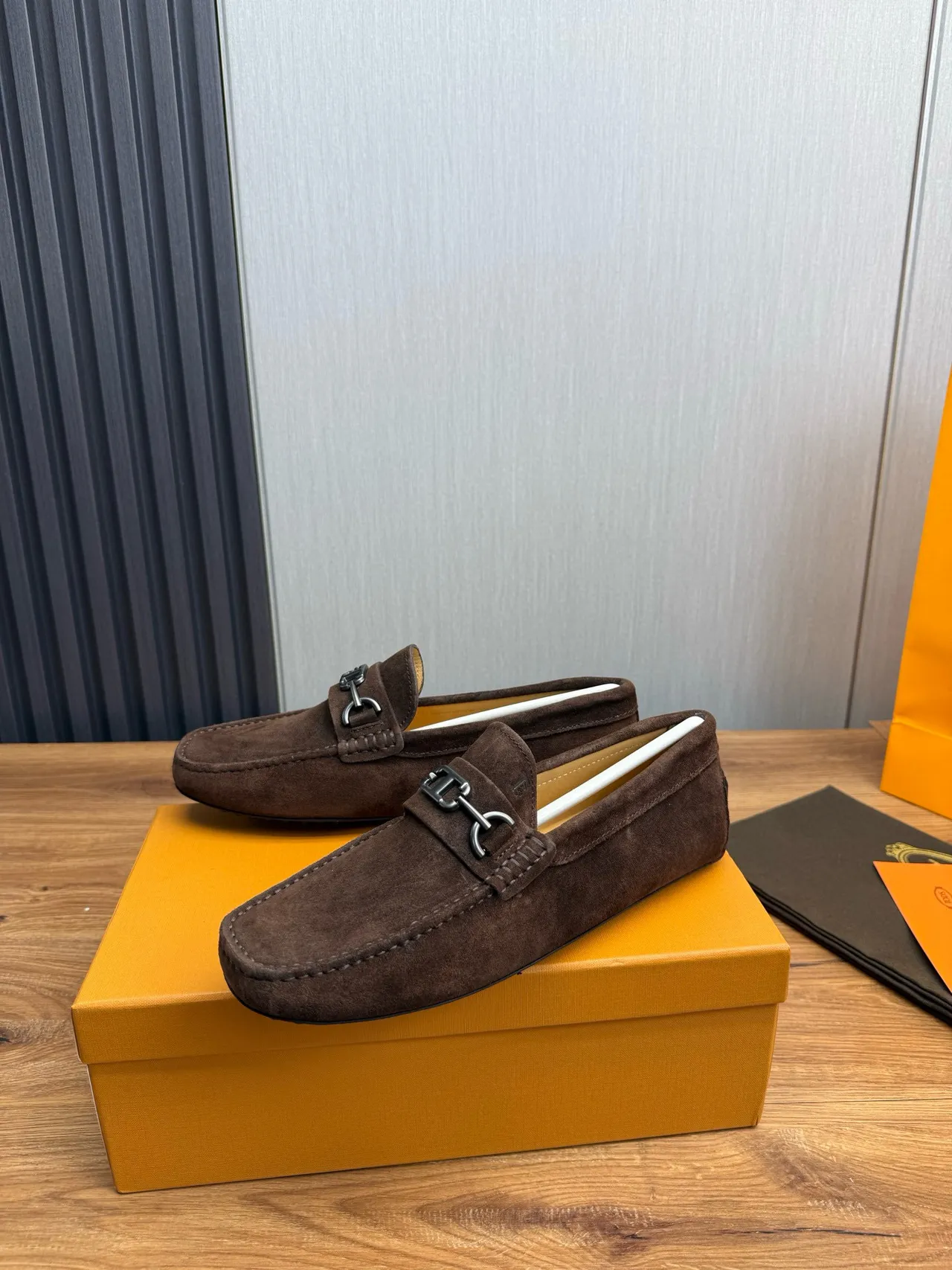 Gucci Horsebit 1955 Mocassim Marrom de Camurça 3