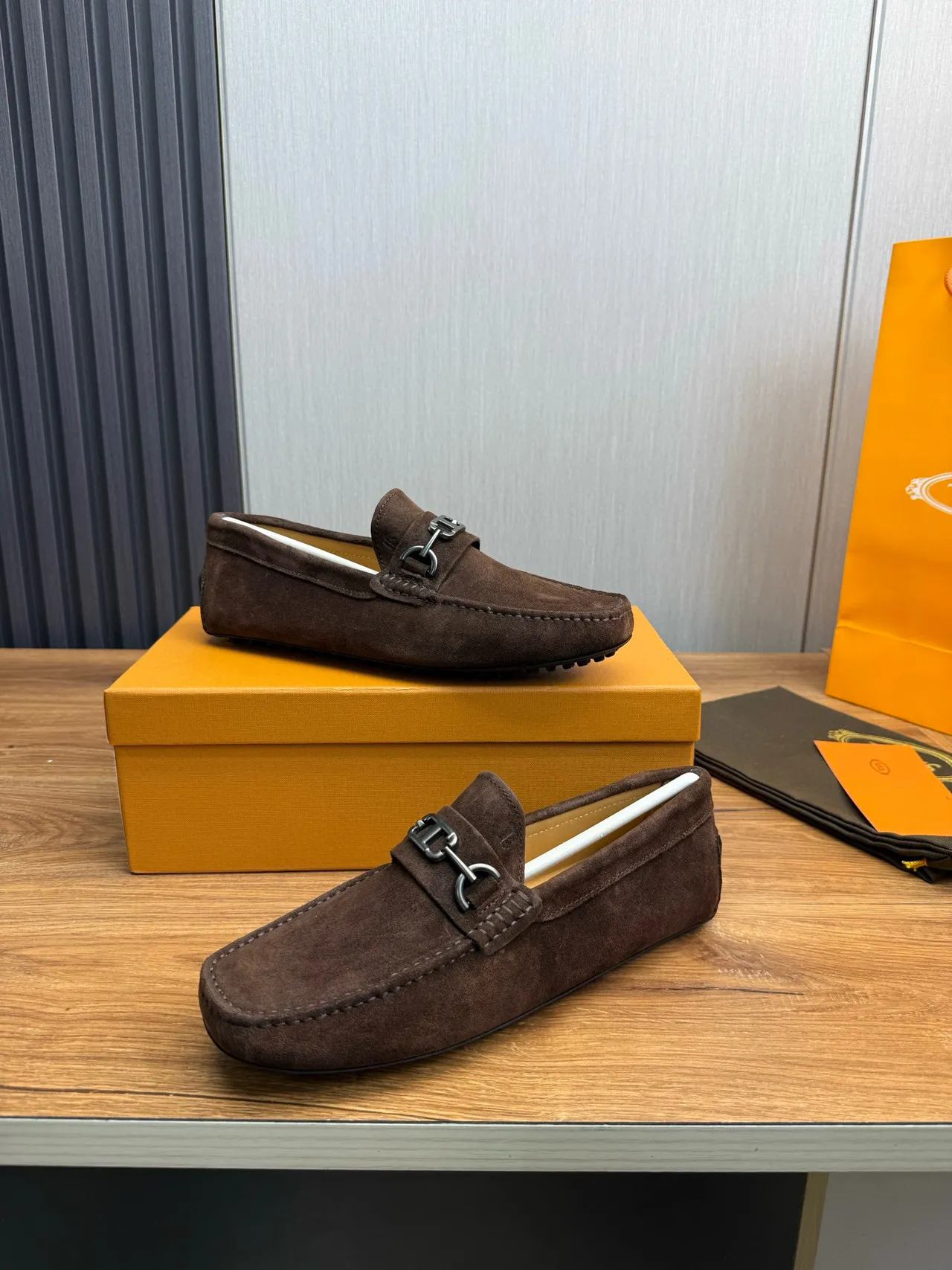 Gucci Horsebit 1955 Mocassim Marrom de Camurça 4